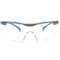Ge Safety Glasses, Anti-Fog & Anti-Scratch, Clear Lens, Gray/Blue Frame GE101CAF - alternate 2